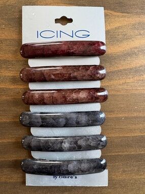 Icing Claire’s Barrette Hair Clips Set Of 6